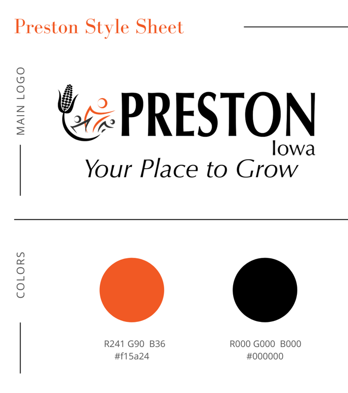 Preston logo design