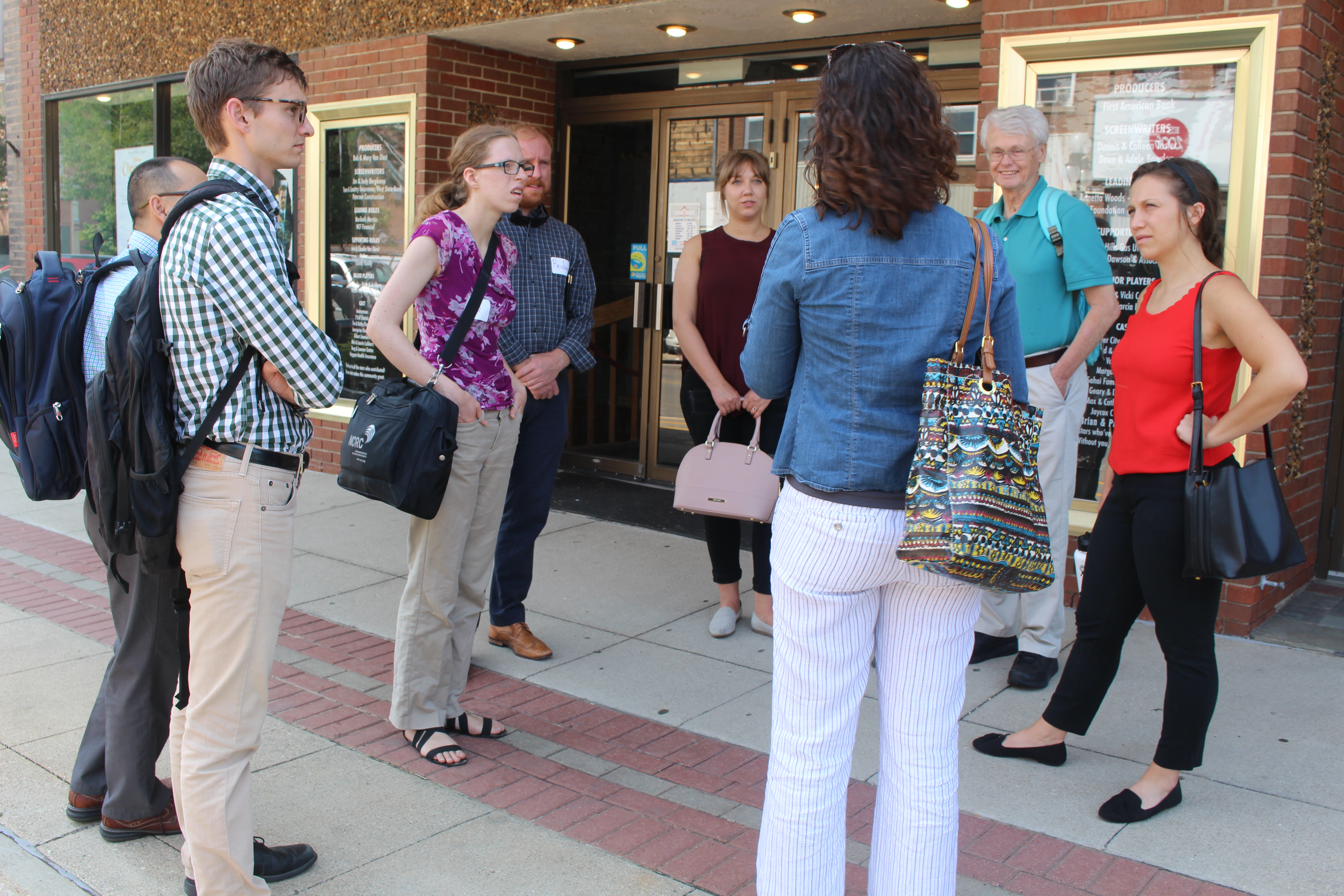 Planning students visit downtown Webster City