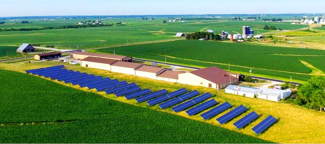 Solar Panels on Farm