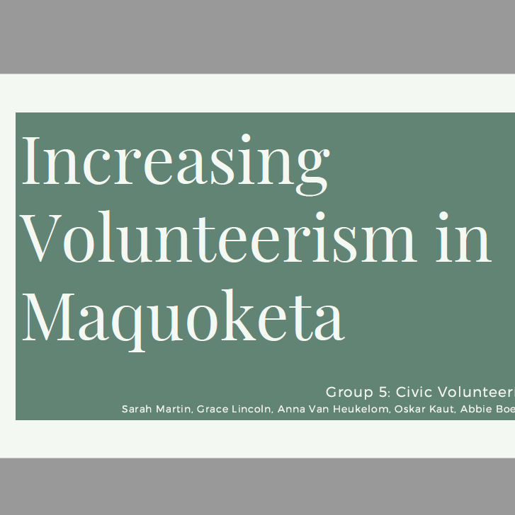 Photo- Maquoketa Civic Volunteerism