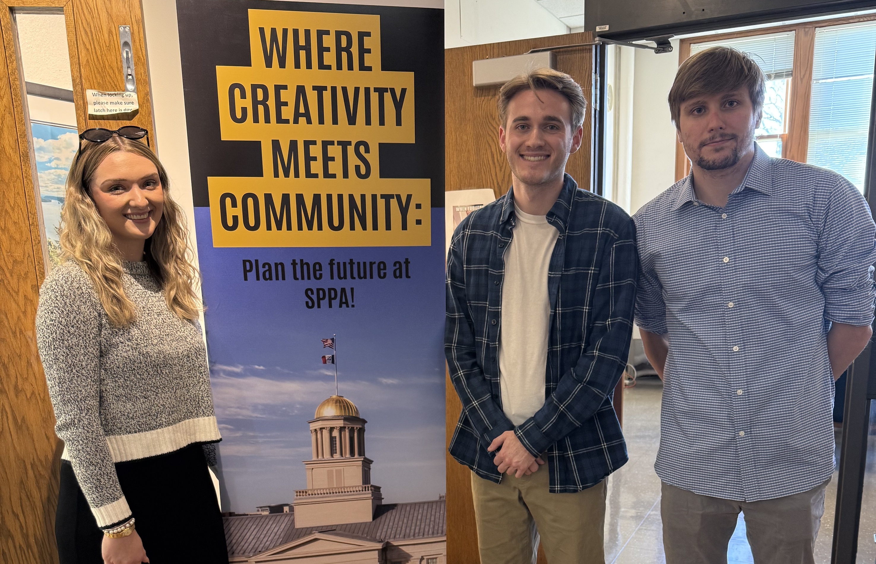 Team photo of students working on the West Branch Historical Assets project