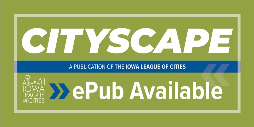 A green background with the publication title Cityscape