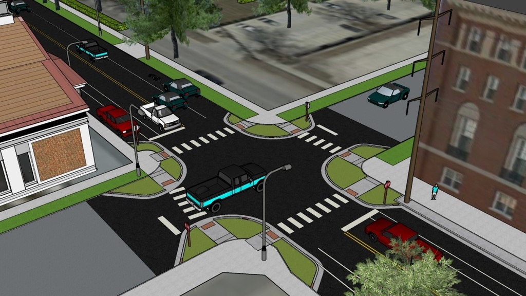 Complete Street Rendering Complete Street Rendering