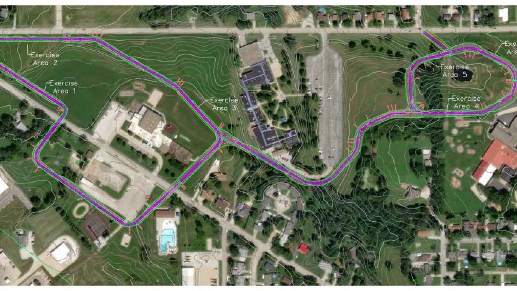 Fitness Trail route example Fitness Trail route example