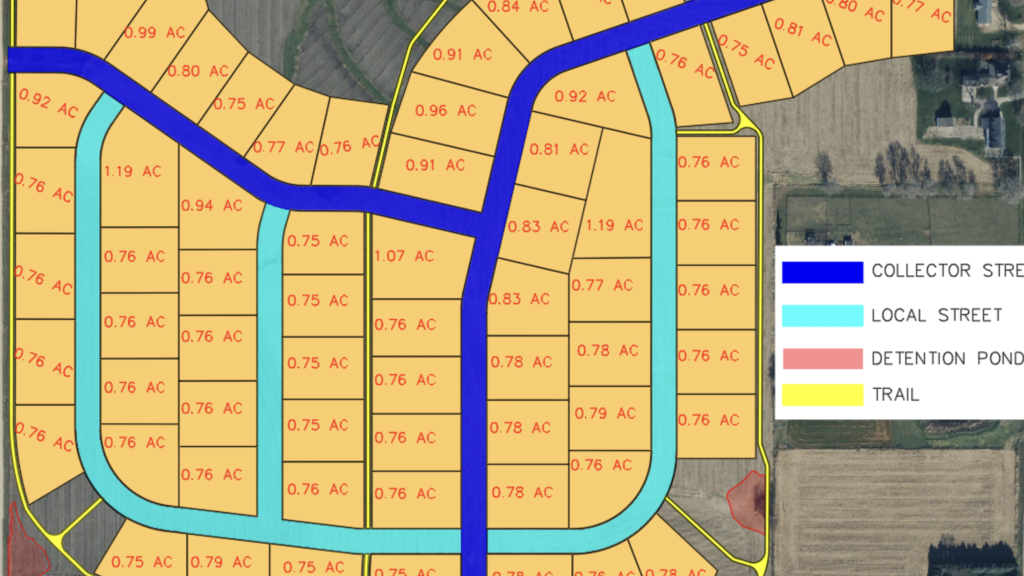 Map of subdivision