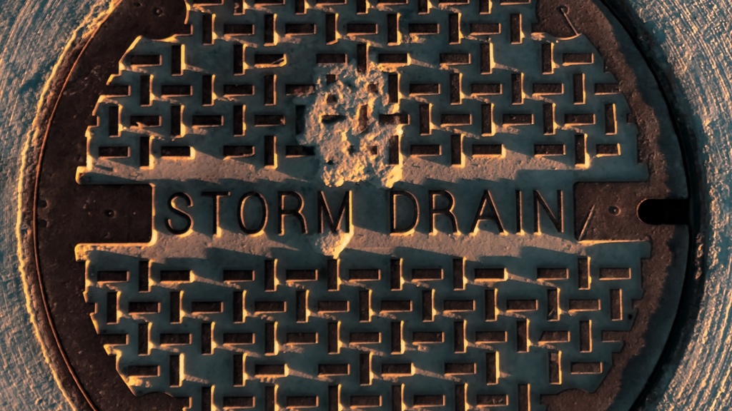 Metal round storm water cover