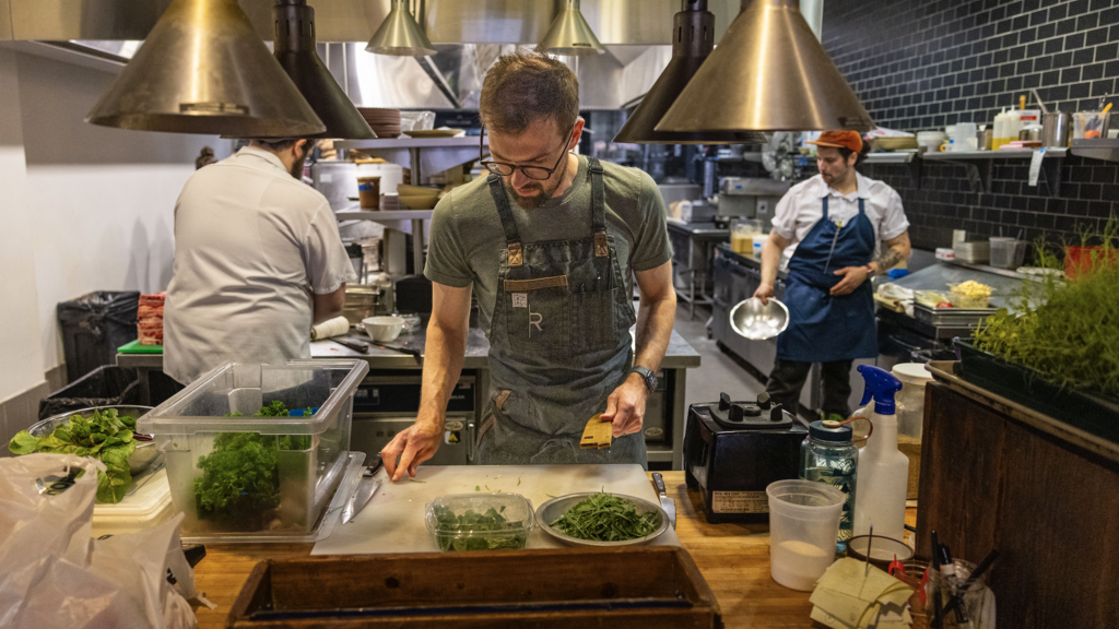 chef working in a kitchen